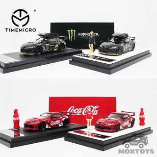 Timemicro โมเดลรถยนต์ Toyota Supra Cola Mons Diecast ขนาด 1:64 ของเล่นสําหรับเด็ก