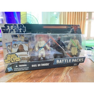 Duel on Naboo 3-Figure Pack Star Wars Battle Packs 2012 Sealed in Box Darth Maul