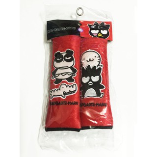 ลิขสิทธิ์แท้ แบดแบดมารุ แพ็คคู่ หุ้มเบลท์ รถยนต์ Bad Badtz-Maru Sanrio Seat Belt Cover Shoulder Pad Pair