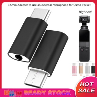 *XFRX* อะแดปเตอร์แปลงเสียง Type-C เป็น 3.5 มม. สําหรับเชื่อมต่อไมโครโฟน Osmo Pocket External Mic