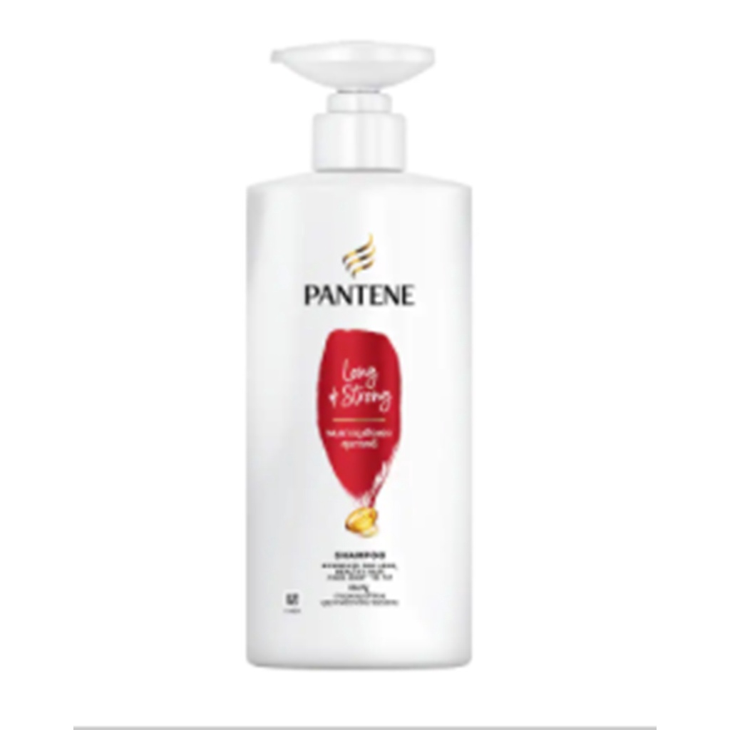 Pantene Shampoo Long Strong Hair Root Healthy Pro-V Nourishes 410ml.แพนทีนแชมพูสระผมรากผมแข็งแรงยาวส