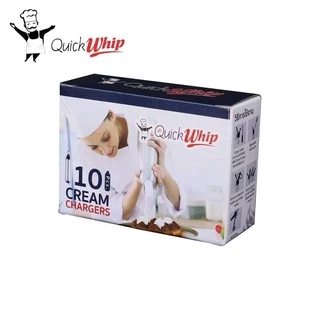 หลอดแก๊สวิปครีม Quick Whip ใหม่! กลิ่นมิ้นท์, ธรรมชาติ บรรจุ 10 หลอด/กล่อง