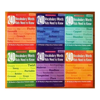 240 Vocabulary Words Kids Need to Know Workbook Grade 1-6 ( พร้อมส่ง)