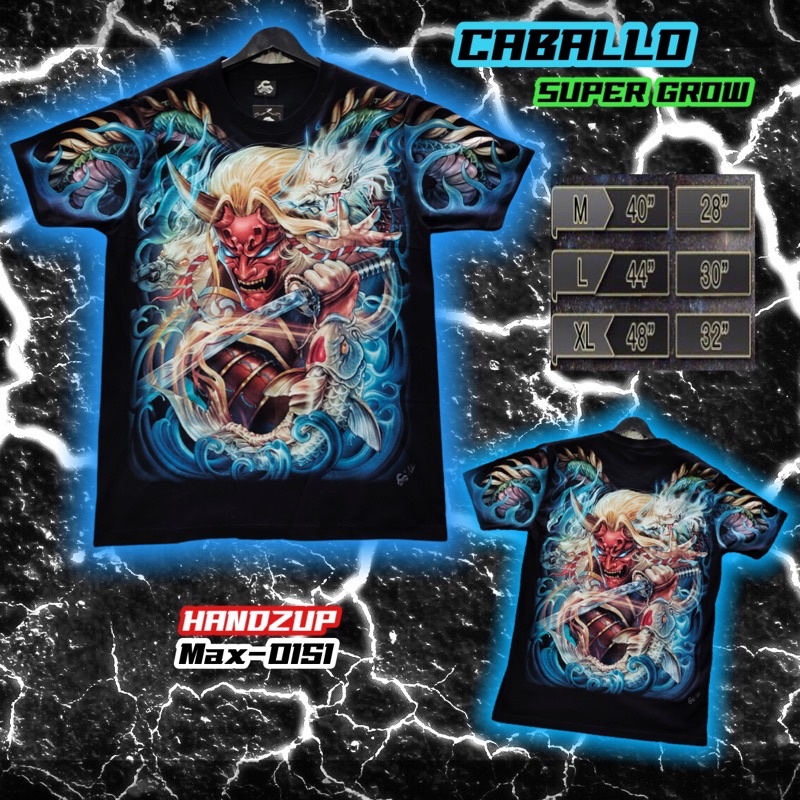 เสื้อOVP เรืองแสง Caballoแท้💯% Max-151 ลายยมฑูต OVP