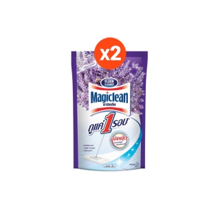 มาจิคลีน น้ำยาถูพื้น ลาเวนเดอร์ แพ็ค 2 ถุงเติม 750 มล Magiclean Floor cleaner Lavender pack2 refill 750 ml