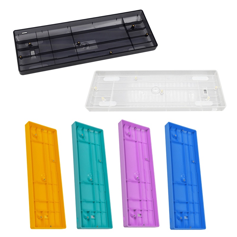 Btsg Clear Mini Keyboard GH60 Plastic Case for 60% Mechanical Gaming Keyboard Comp