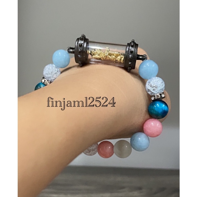 สร้อยข้อมือท้าวกุเวรน้อยร้อยล้่าน รุ่น2 (ท้าวเวสุวรรณ)(ผ่านพิธีแล้ว) เสริมทรัพย์ อำนาจ ค้าขาย ป้องกันภูติผี
