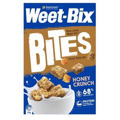 Sanitarium Weet Bix Bites Crunchy Honey Breakfast Cereal 510g แซนนิทาเรียมวีทบิกซ์ซีเรียล อาหารเช้า ซีเรียล
