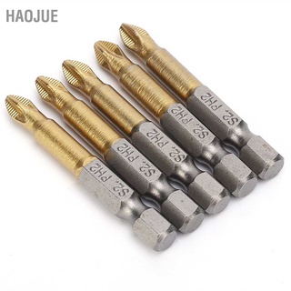 Haojue Ph2 ชุดไขควงป้องกันการลื่นไถล 1/4 นิ้ว Hex Shank 50Mm 5 ชิ้น