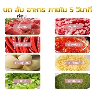 【ประกัน1ปี】SKG เครื่องปั่นอเนกประสงค์ 2ลิต 4ใบมี เครื่องบดกระเทียม เครื่องปั่นพริก บดสับอาหาร