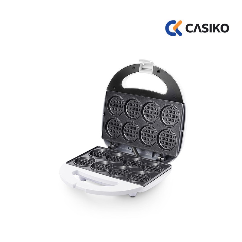 CASIKO เครื่องทำวาฟเฟิลมินิ 8 ชิ้น รุ่น CK 5005 ( แบบกลม ) กำลังไฟ 700 วัตต์ CK-5005 เครื่องทำวาฟเฟิล มินิ