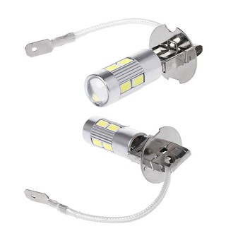 hw หลอดไฟตัดหมอกรถยนต์ h 3 led 10 smd 5630 5730 2 ชิ้น