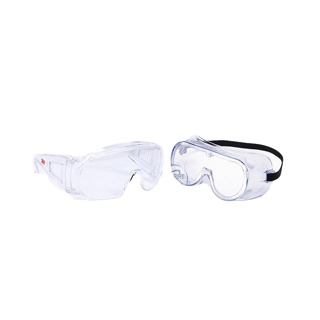 แว่นตาป้องกัน 3M รุ่น 1611HC / 1621 แว่นใสป้อนกันฝุ่น ป้องกันเชิ้อโรค ป้องกันสารเคมี