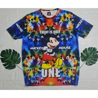 เสื้อมัดย้อมลายการ์ตูนอกใหญ่