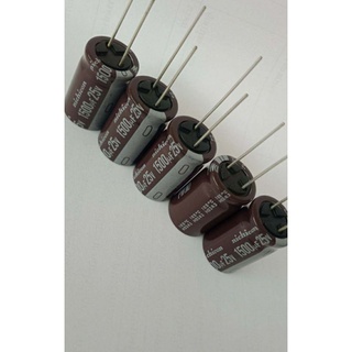 1500UF25V nichicon ญี่ปุ่นสีน้ำตาล105C(แพ็ค10ตัว)16x25mm คาปาซิเตอร์ C1500UF 25Vตัวเก็บประจุคุณภาพ