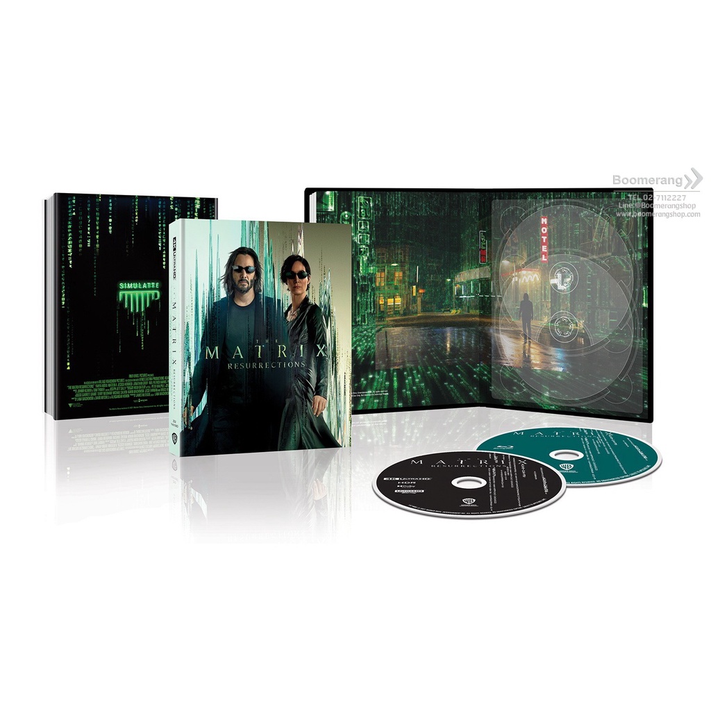 Matrix Resurrections, The /เดอะ เมทริกซ์ เรเซอเร็คชั่นส์ (4K+Blu-ray Digibook) (4K/BD ไม่มีเสียงไทย 