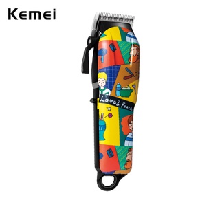 Kemei ปัตตาเลี่ยนตัดผม ตัดผม แบบไร้สาย ปรับได้ ชาร์จได้ สําหรับผู้ชาย