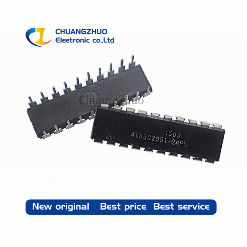 At89c2051-24pu AT89C2051 89C2051 DIP-20 IC ต้นฉบับใหม่คุณภาพดีที่สุด