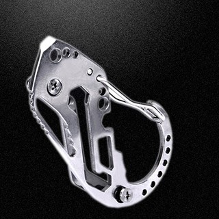 🔥ใหม่หลายฟังก์ชั่คีย์พวงกุญแจไขควงเครื่องมือ Carabiner Outdoor Climbing Tool