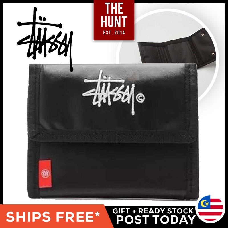 Stussy Japan E- mook Bubutukku Sport Trifold Wallet Card Holder Men Unisex Purse