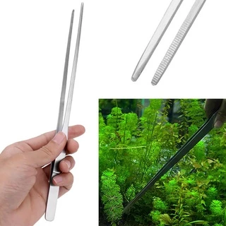 【2ชิ้น59บาท】 long forceps 27cm แหนบสแตนเลส ฟอร์เซป Forceps คีมฟอร์เซป สำหรับตู้ปลา ปลายตรงและปลายงอ