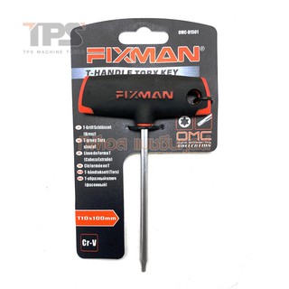 ประแจหกเหลี่ยมด้ามตัวที หัวท็อกซ์ T10x100 มม. D1501 FIXMAN