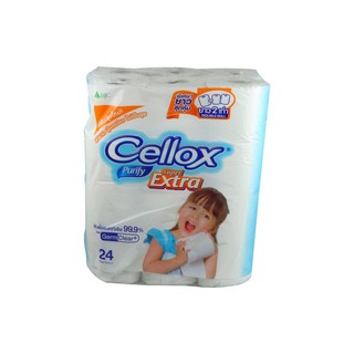 กระดาษชำระ CELLOX DOUBLE ROLL แพ็ค 24 | CELLOX | CSCE17524 กระดาษชำระ กระดาษชำระ Easy Cleaning กระดาษชำระ CELLOX DOUBLE