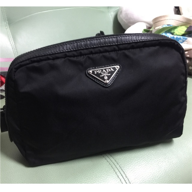 cosmetic bag prada