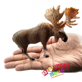 Monkey Toys - โมเดลสัตว์ กวางมูส ขนาด 13.50 CM (จากหาดใหญ่)