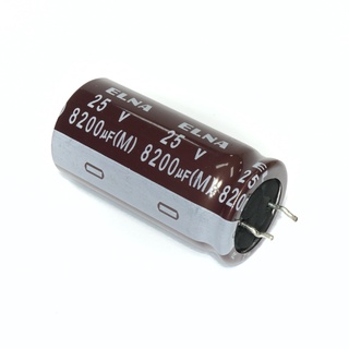 Capacitor คาปาซิเตอร์ 8200uF 25V 85°C (ขาสั้น) ยี่ห้อ ELNA