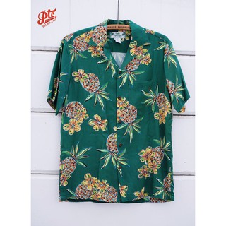 เสื้อฮาวาย Two Palms Hawaiian Shirt Hale Kahiki Jade