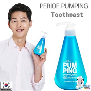 PERIOE 46cm PumPing Gel Type COOL MINT Toothpaste 285g ยาสีฟันเนื้อเจลทำความสะอาดช่องปากได้อย่างหมดจดสูตรพิเศษจากเกาหลี