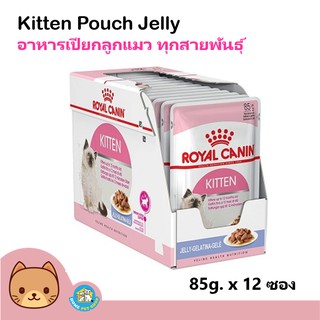 Royal Canin kitten jelly pouch อาหาร เปียก ลูกแมว ในเยลลี่ x 12 ซอง