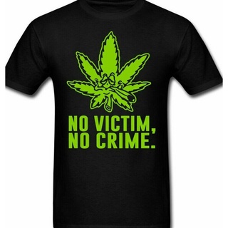 ขายดี เสื้อยืดคลาสสิก พิมพ์ลาย No Victim No crime Tee Maryjane 420 EIdeff15KKmbem88S-5XL