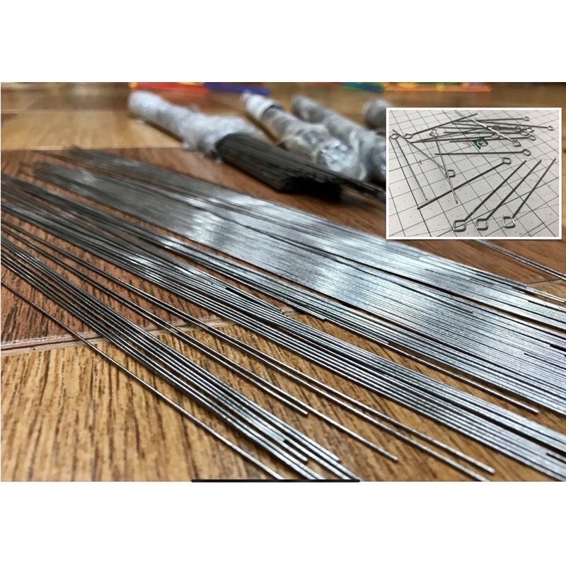 ลวดสปริงสแตนเลส304 จัดส่งเป็นเส้นตรง หนา 0.6-0.8 mm. ยาว 10-50 cm. แพ็คละ 10 เส้น สินค้าคุณภาพดี จัดส่งรวดเร็ว