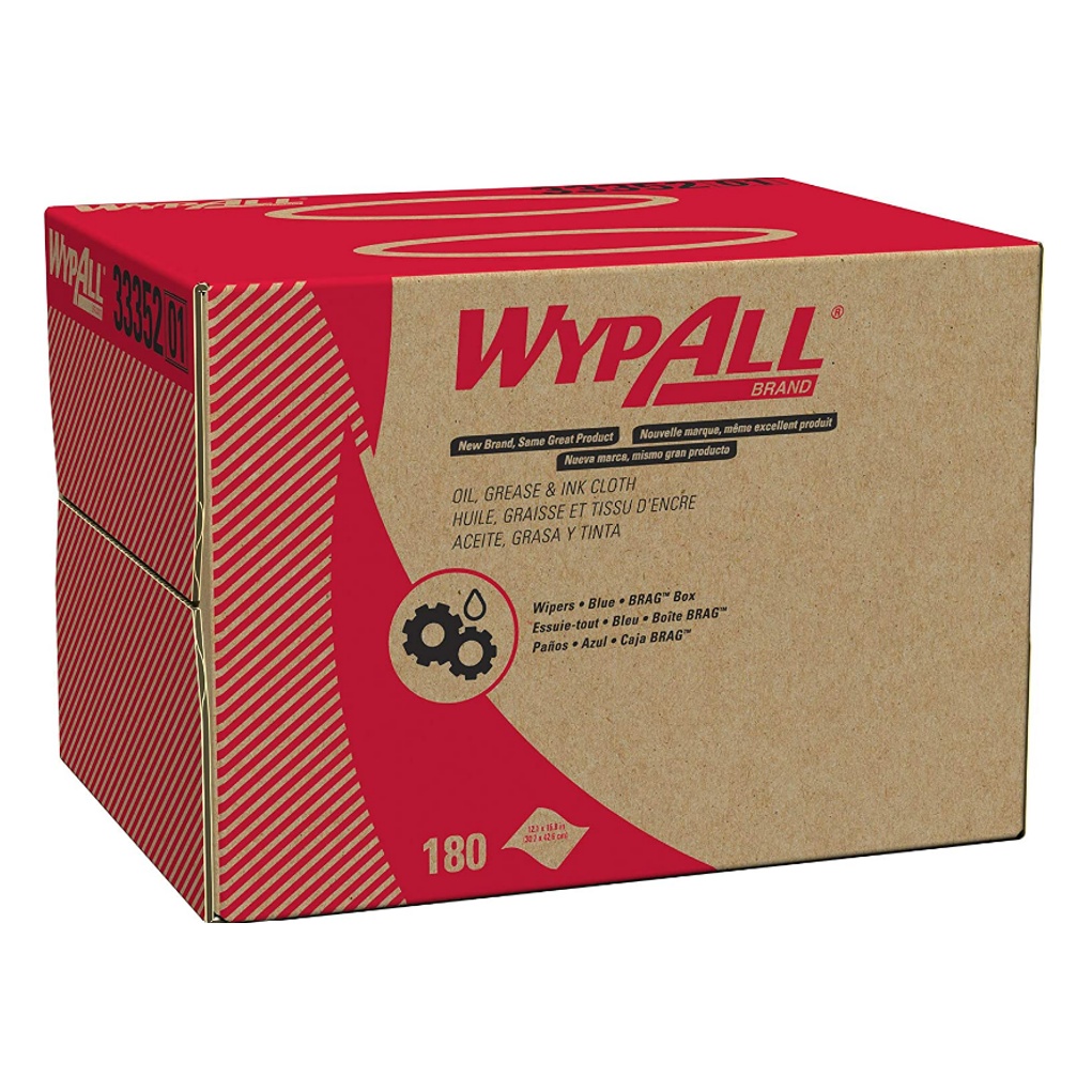WYPALL แผ่นเช็ดคราบน้ำมัน จารบี และหมึก ไวป์ออลล์ ออยล์ กรีส แอนด์ อิงค์ ไวเปอร์ รหัสสินค้า 33352 สินค้าคิมเบอร์ลี่ย์-คล