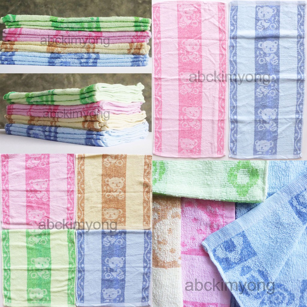 ผ้าขนหนู ผ้าทอลาย ผ้าเช็ดผม รุ่น 15x30 นิ้ว (รบกวนอ่านรายละเอียดก่อนสั่งสินค้านะคะ)