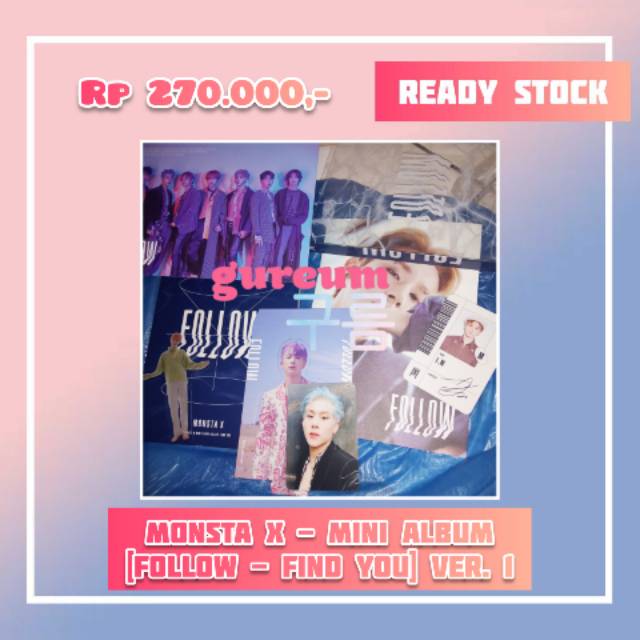 [READY] UNSEALED MONSTA X - มินิอัลบั้ม [FLLOW - FIND YOU] VER. 1