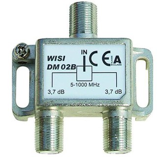 WISI DM02B 2way splitter Frequency range 5...1000 MHz (02B)