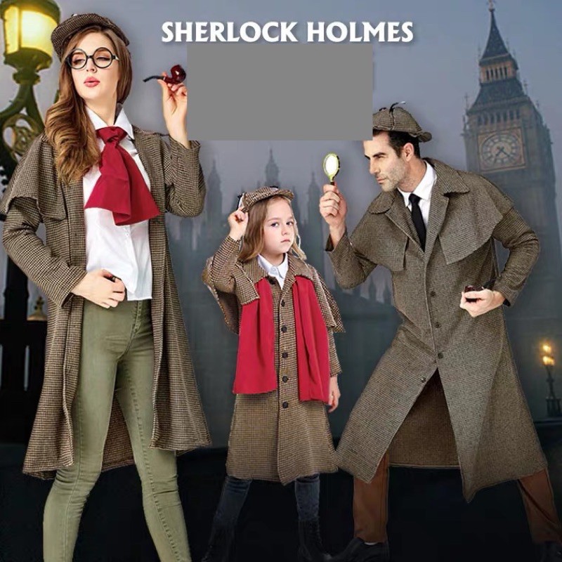 (รอ15-20วัน)🕵️‍♂️🕵️‍♀️ ชุด เชอร์ล็อค โฮล์ม นักสืบ ชุดนักสืบ โคนัน ชุดแฟนซี คอสเพลย์ ชุดแฟนซีเด็ก she