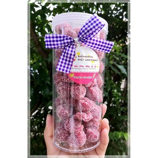 กระเจี๊ยบแก้ว หวานเคี้ยวเพลิน 450g (เนื้อ) กระปุกอะคลิลิคใส