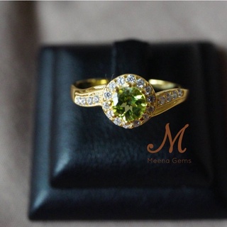 Meena Gems แหวนพลอยแท้ ตัวเรือนเงินแท้925 แหวนพลอยแท้เสริมดวง แหวนเงินแท้ พลอยประจำวันเกิด