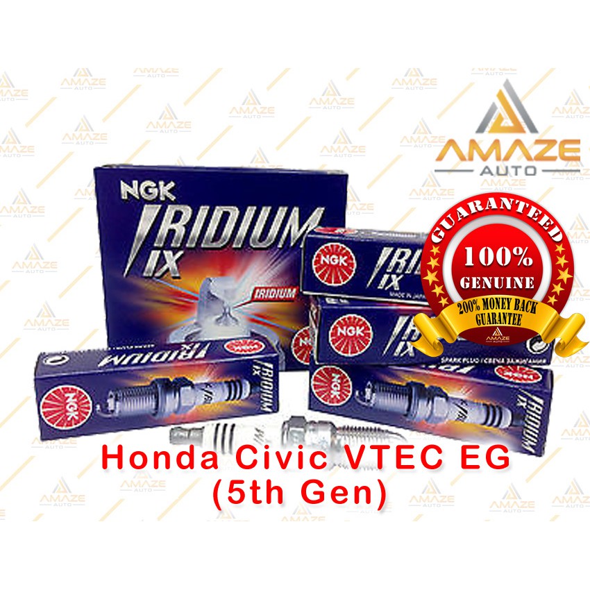 หัวเทียน NGK Iridium IX สําหรับ Honda Civic VTEC EG (5th Gen)