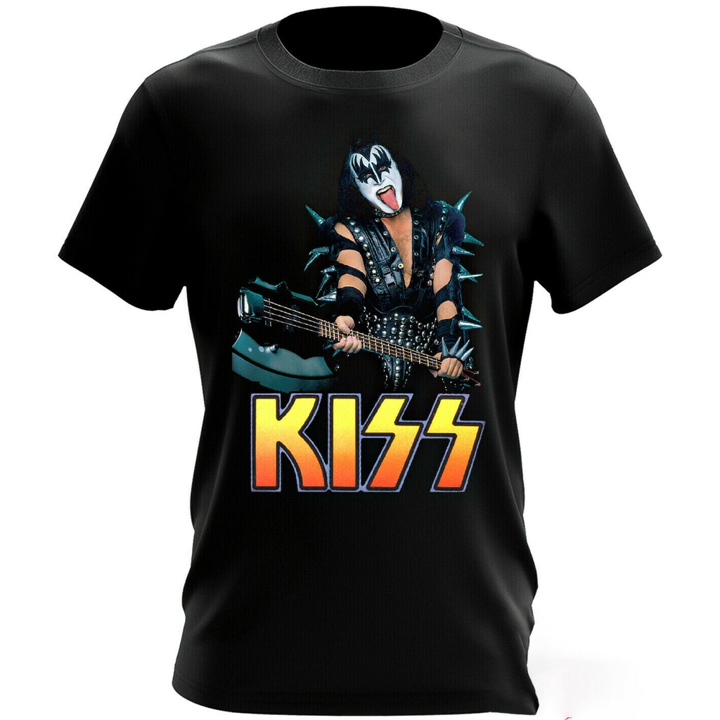 เสื้อยืด พิมพ์ลายวงร็อค Gene-Simmons Kiss-Band สําหรับแฟนคลับ ครบรอบ