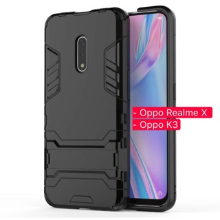 Oppo Realme X/Oppo K3 เคส Shockproof Kickstand Hard Back Cover Case For เคส Oppo Realme X/Oppo K3