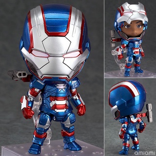 โมเดลตุ๊กตาฟิกเกอร์ Marvel Hero Q Avengers Nendoroid Flashman Spiderman Death Standby Captain America แฮนด์เมด ของเล่นสําหรับเด็กผู้ชาย ตกแต่งเค้ก