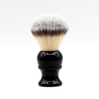 Super Soft Synthetic Shaving Brush Black White knot 24mm Resin Handle