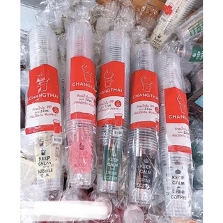 แก้วพลาสติกPP พิมพ์ลายน่ารัก 22ออนซ์ *(50ใบ/แถว) ช้างไทย