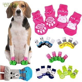 Lily 4Pcs Non-Slip Pet Socks Kittens and Dogs Knitted Warm Cute Socks Scratch and Dirt Protection Claw Socks Pet Accessories