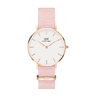 Daniel Wellington นาฬิกาข้อมือ Petite Rosewater RG White 32มม สีชมพู